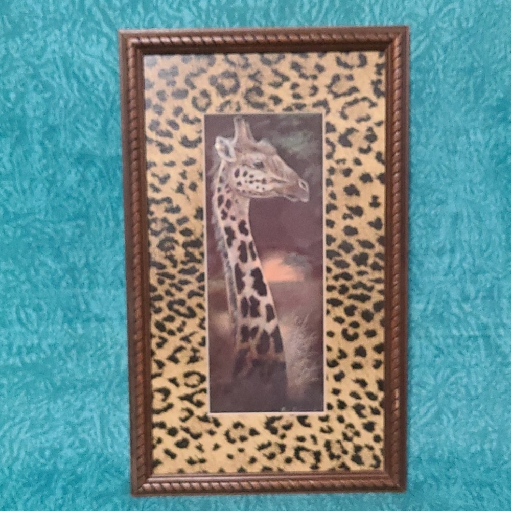 Giraffe Safari Framed Decor